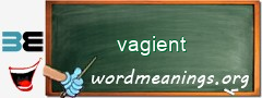 WordMeaning blackboard for vagient
